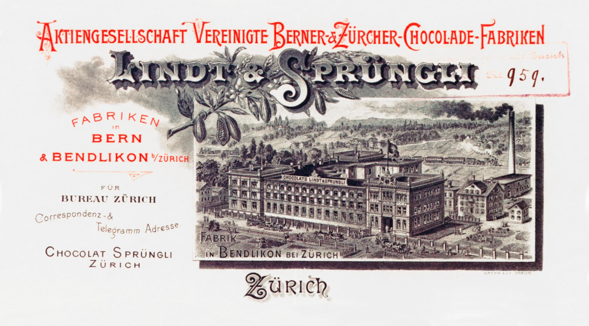 4_©Lindt Sprüngli Briefkopf Fabrik_1906